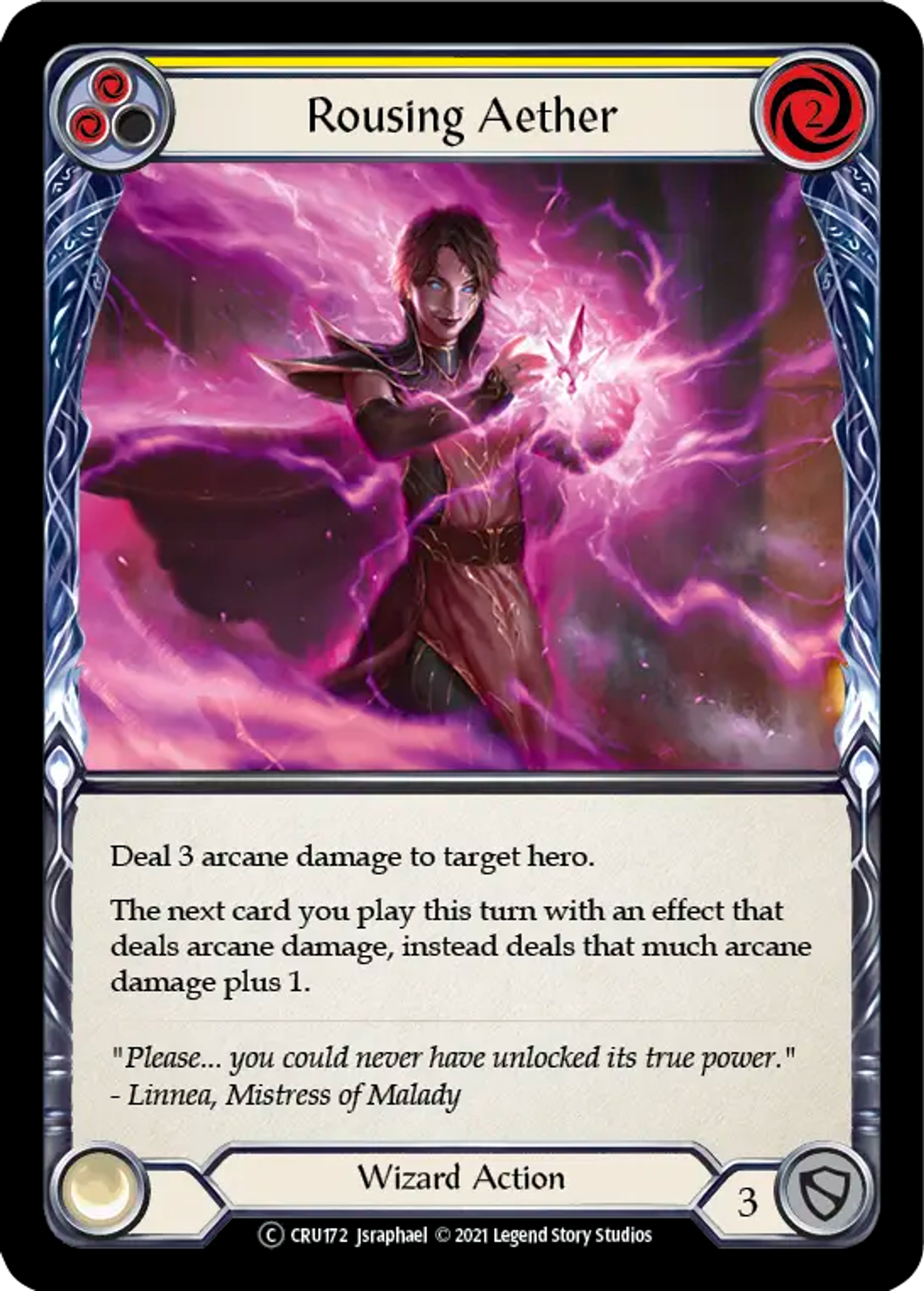 Rousing Aether (Yellow) — Crucible of War - Unlimited — Flesh and Blood