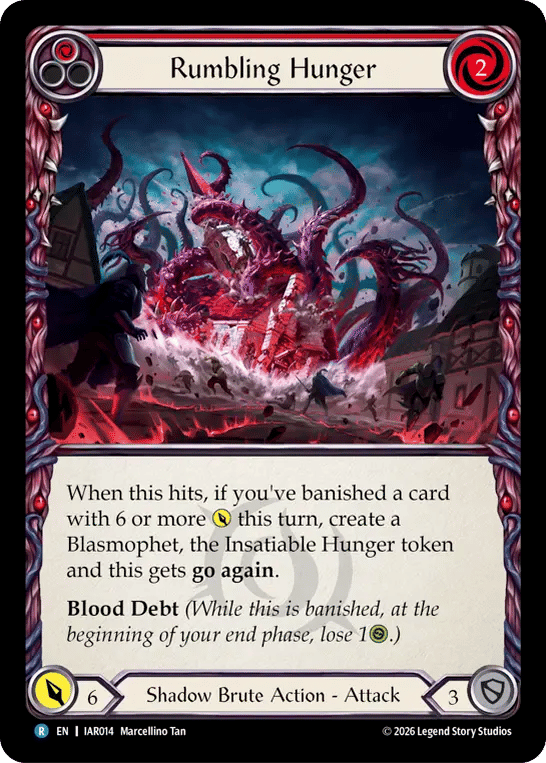 Rumbling Hunger (Red) — Usurp the Shadow Throne — Flesh and Blood