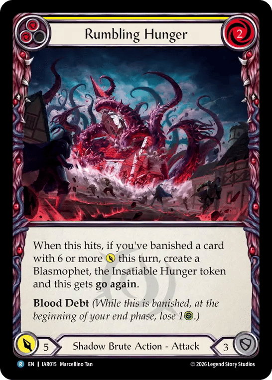 Rumbling Hunger (Yellow) — Usurp the Shadow Throne — Flesh and Blood