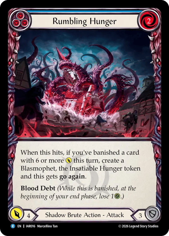 Rumbling Hunger (Blue) — Usurp the Shadow Throne — Flesh and Blood