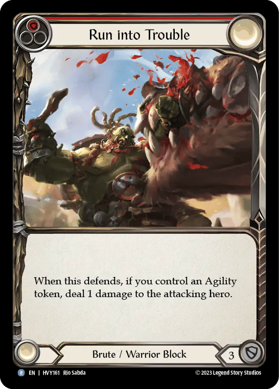 Run into Trouble (Red) — Heavy Hitters — Flesh and Blood