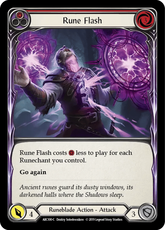 Rune Flash (Red) — Arcane Rising — Flesh and Blood