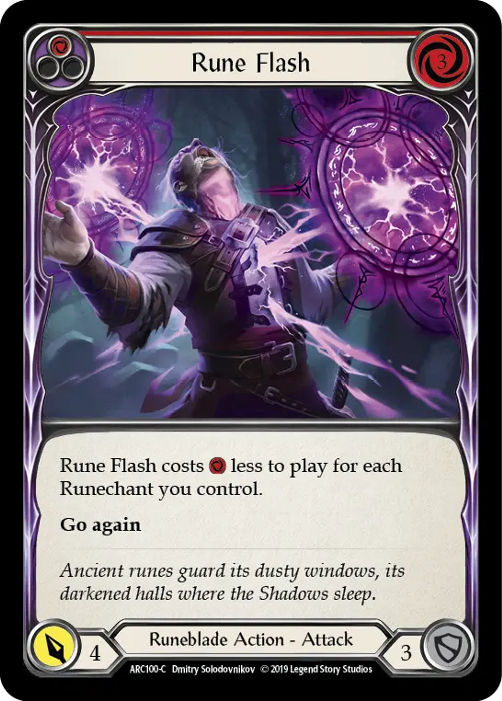 Rune Flash (Red) — Arcane Rising — Flesh and Blood