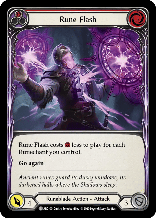 Rune Flash (Red) — Arcane Rising - Unlimited — Flesh and Blood
