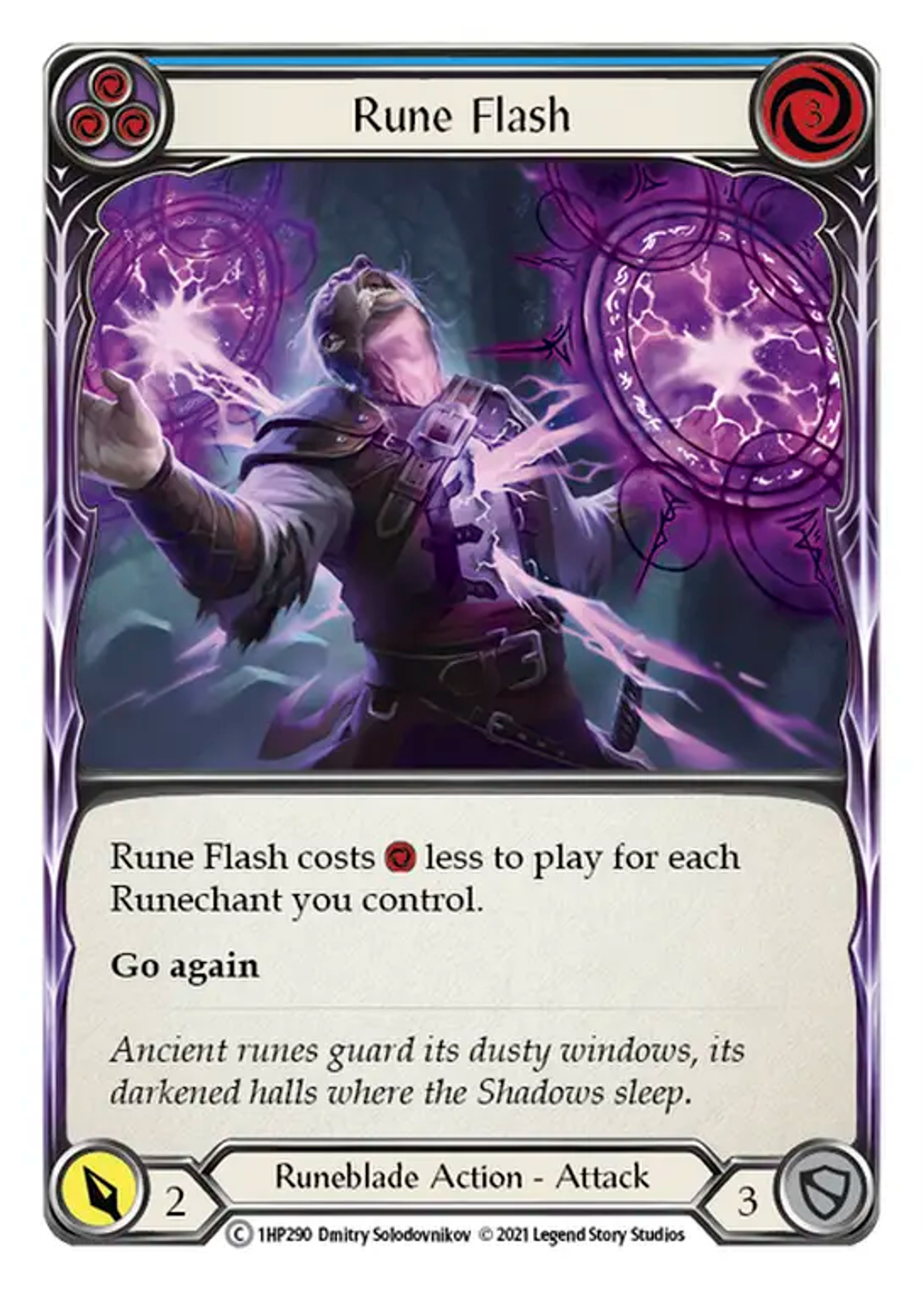 Rune Flash (Blue) — History Pack 1 — Flesh and Blood