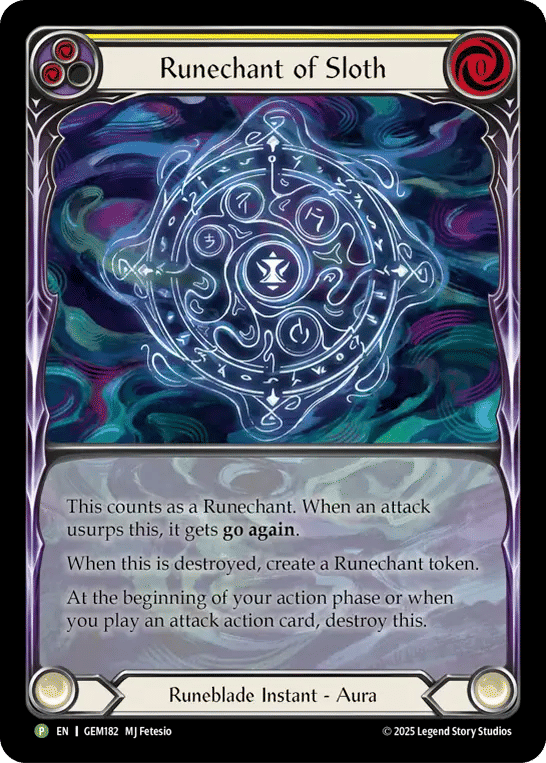 Runechant of Sloth — GEM - Pack 5 — Flesh and Blood