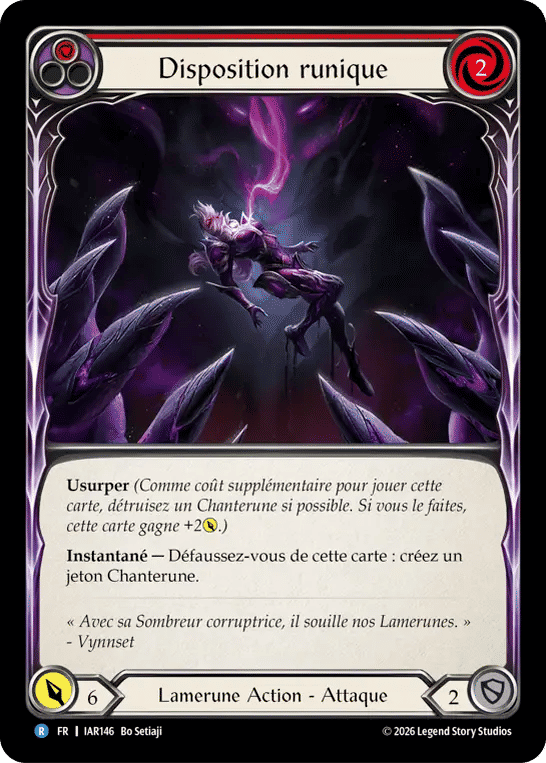 Disposition runique — Usurp the Shadow Throne — Flesh and Blood