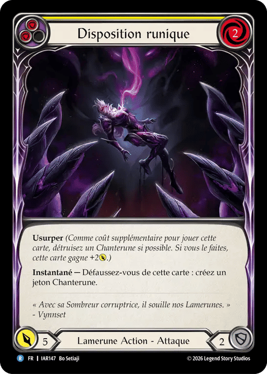 Disposition runique — Usurp the Shadow Throne — Flesh and Blood