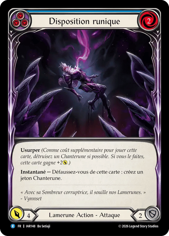 Disposition runique — Usurp the Shadow Throne — Flesh and Blood