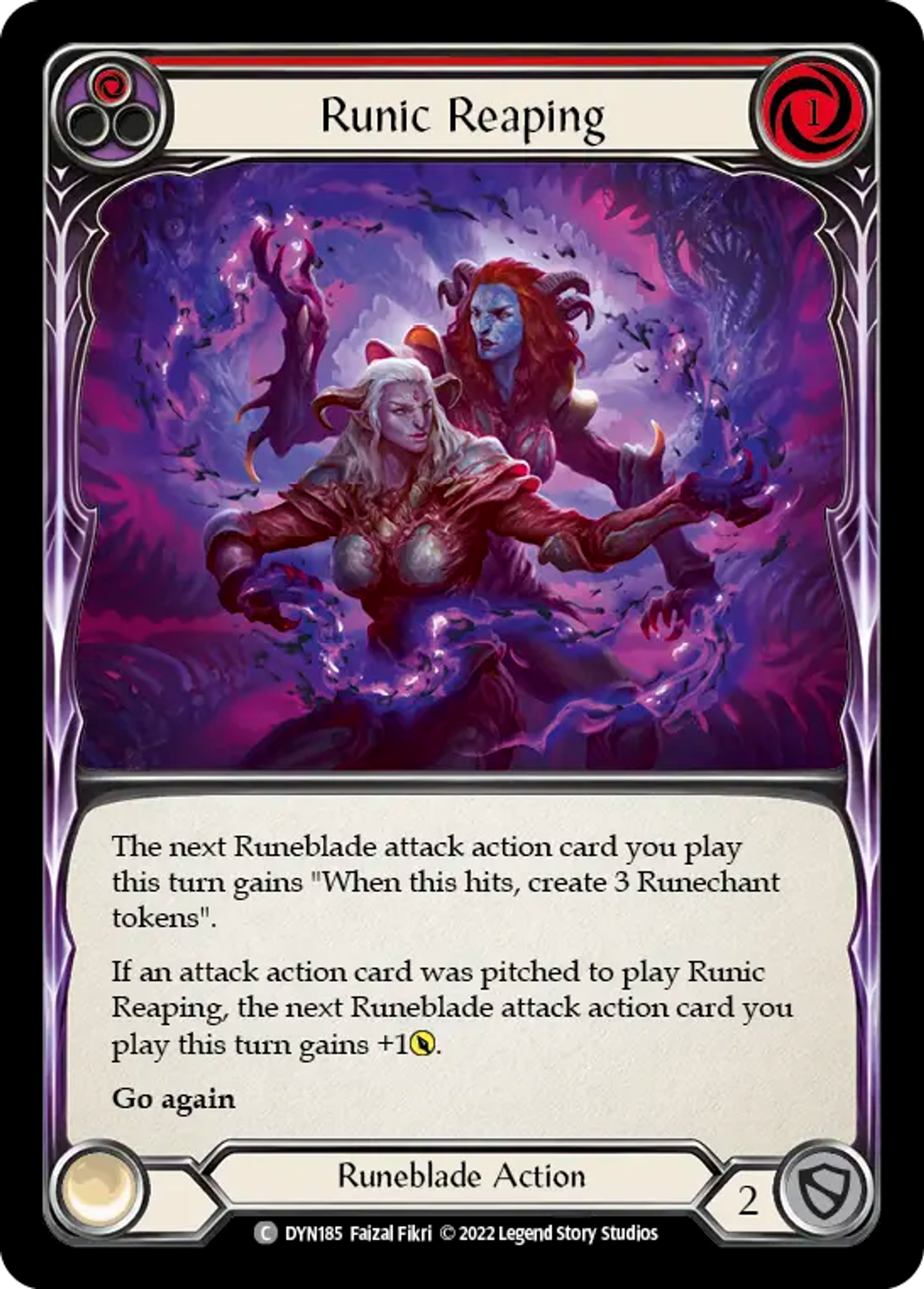 Runic Reaping (Red) — Dynasty — Flesh and Blood