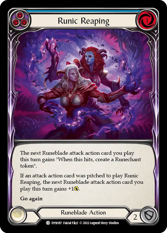 Runic Reaping (Blue) — Dynasty — Flesh and Blood