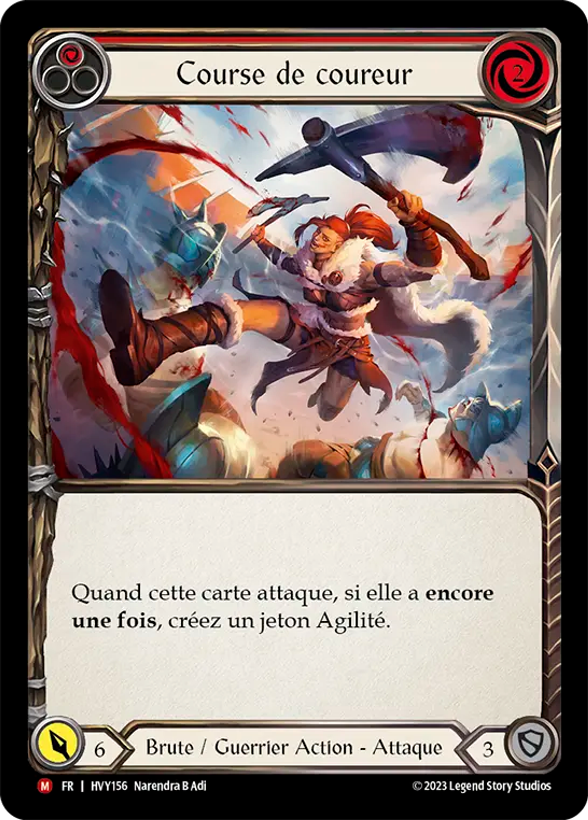 Course de coureur — Heavy Hitters — Flesh and Blood