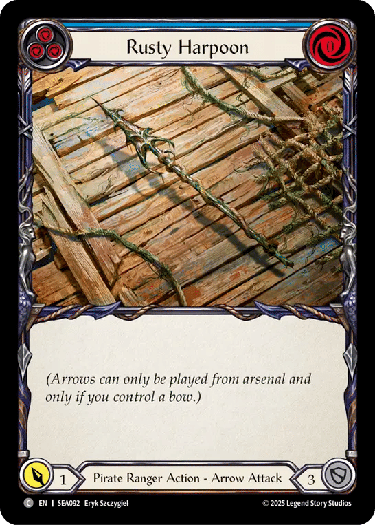 Rusty Harpoon (Blue) — High Seas — Flesh and Blood