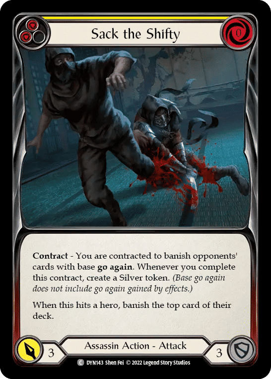 Sack the Shifty (Yellow) — Dynasty — Flesh and Blood