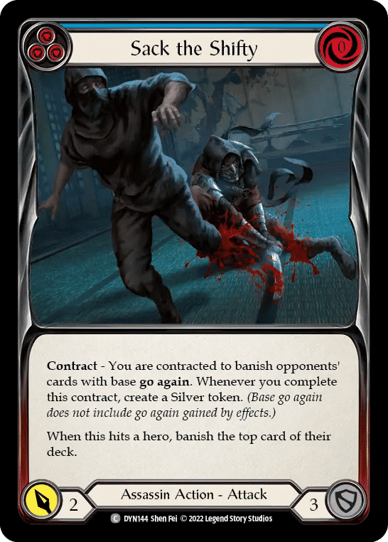Sack the Shifty (Blue) — Dynasty — Flesh and Blood