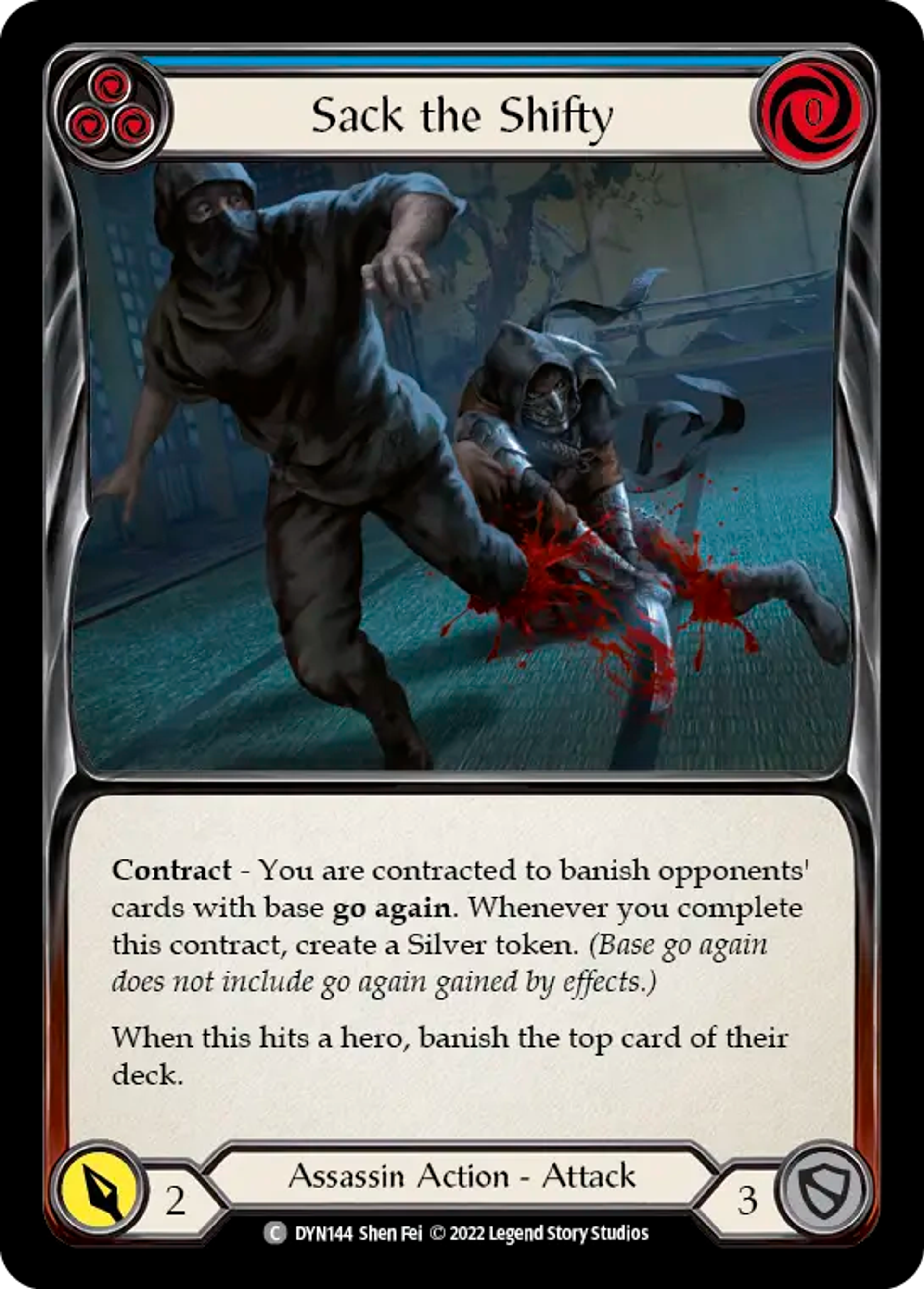 Sack the Shifty (Blue) — Dynasty — Flesh and Blood