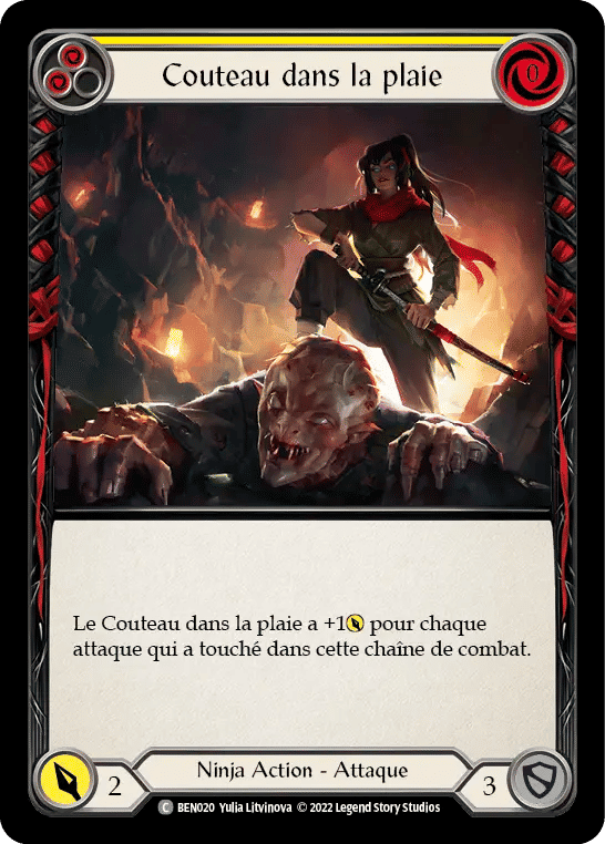Couteau dans la plaie — Benji - Blitz Deck — Flesh and Blood