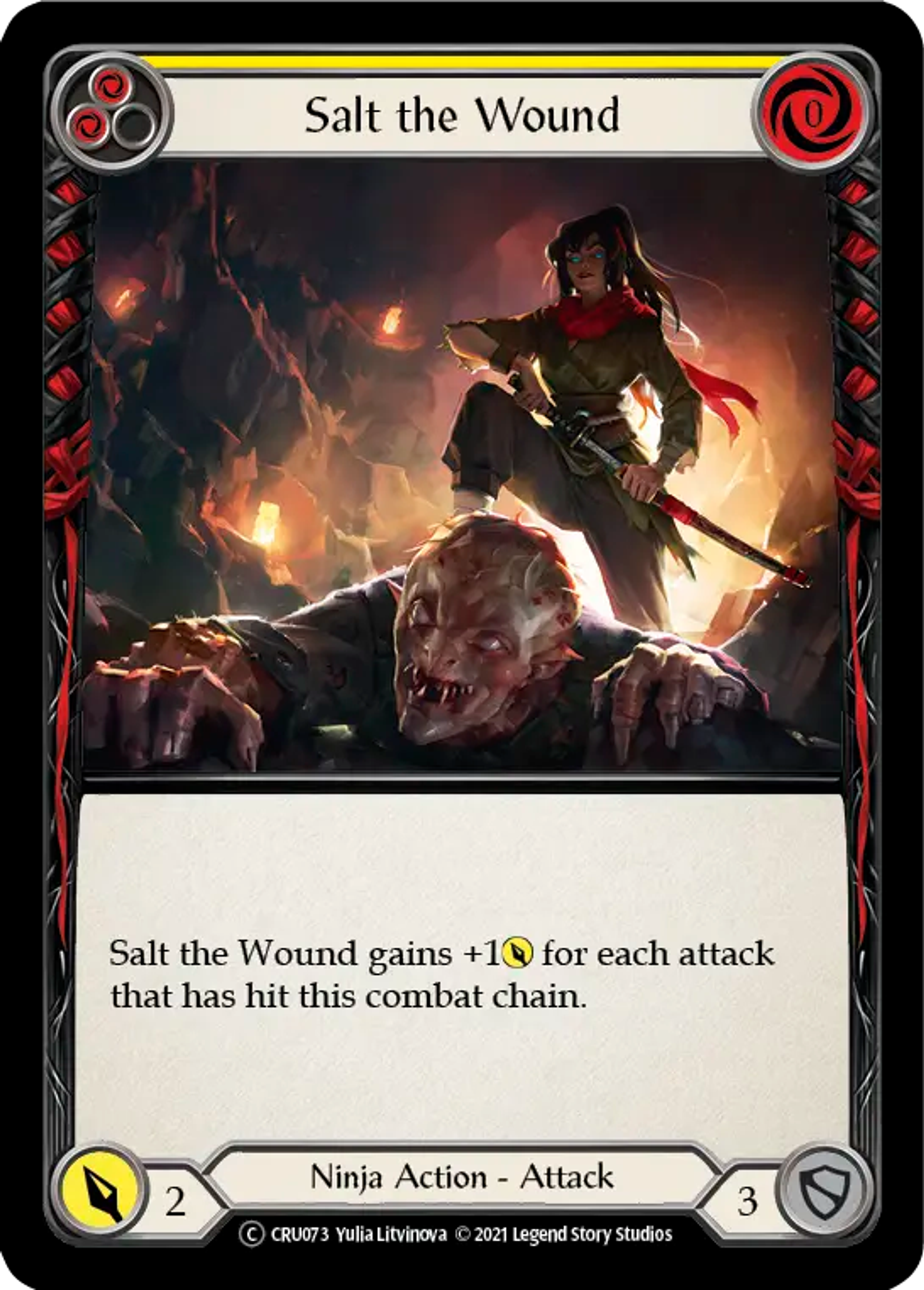 Salt the Wound (Yellow) — Crucible of War - Unlimited — Flesh and Blood