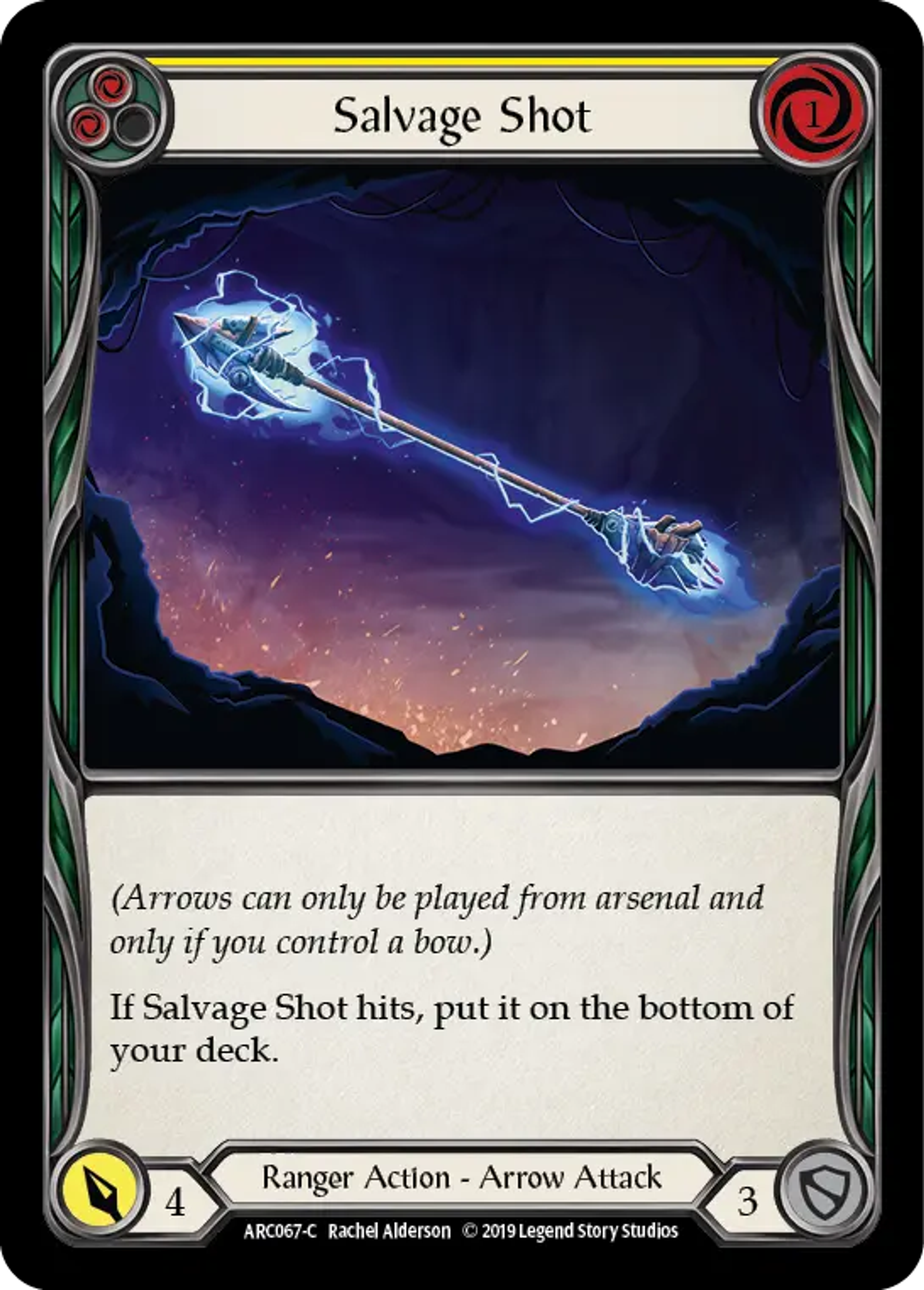Salvage Shot (Yellow) — Arcane Rising — Flesh and Blood