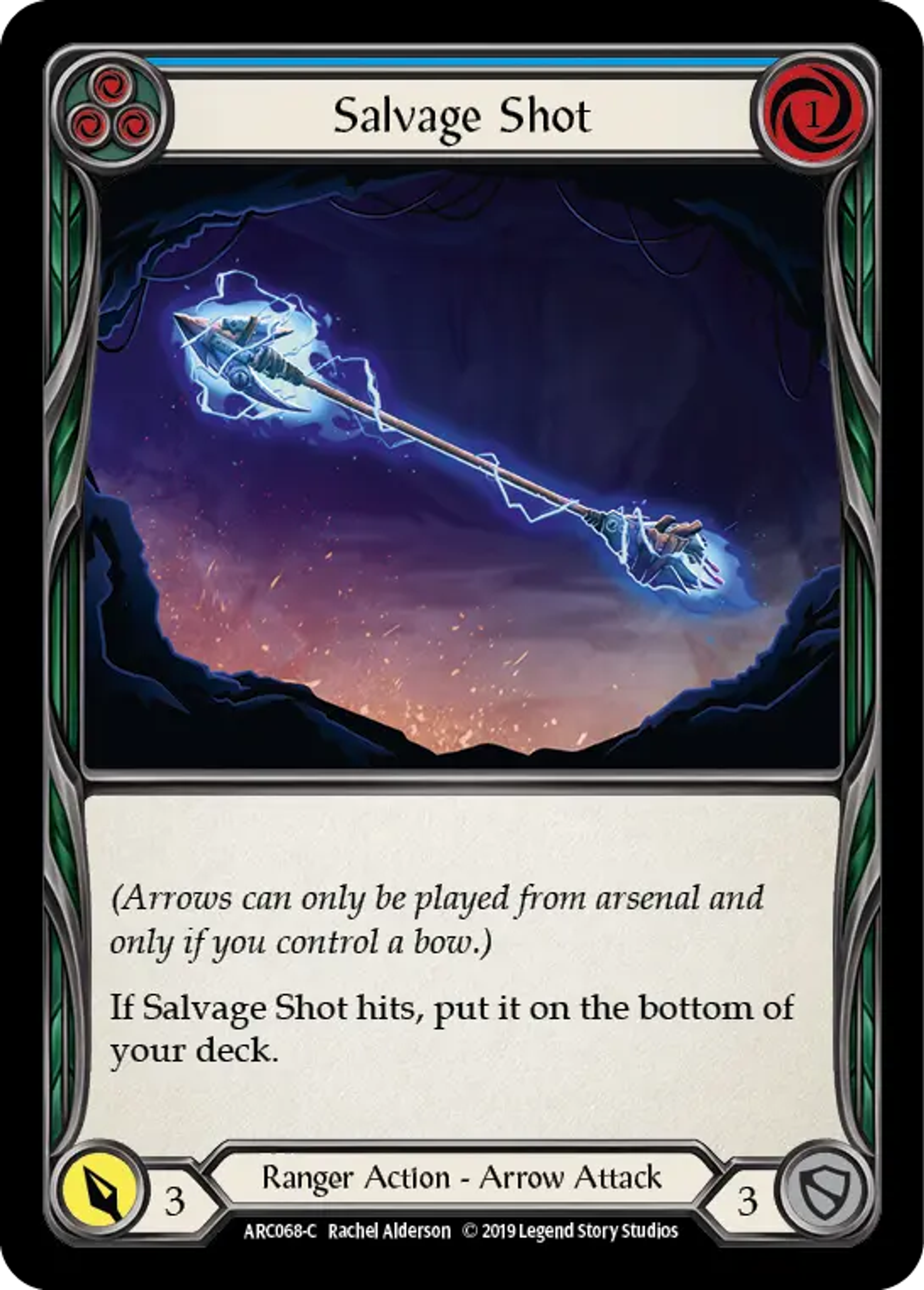 Salvage Shot (Blue) — Arcane Rising — Flesh and Blood