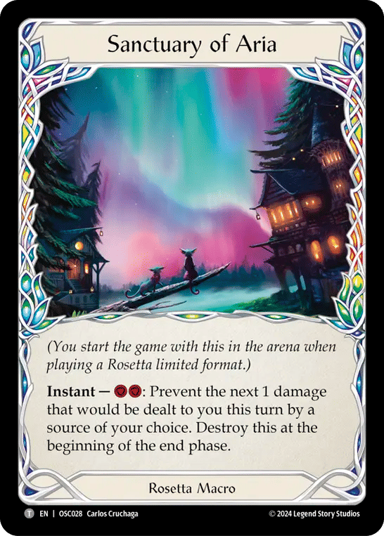 Sanctuary of Aria — Rosetta Blitz Deck - Oscilio — Flesh and Blood