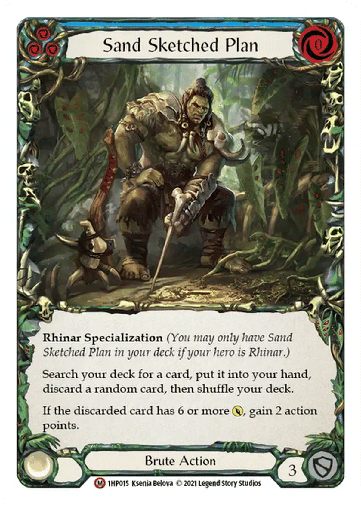 Sand Sketched Plan from History Pack 1 - Flesh and Blood