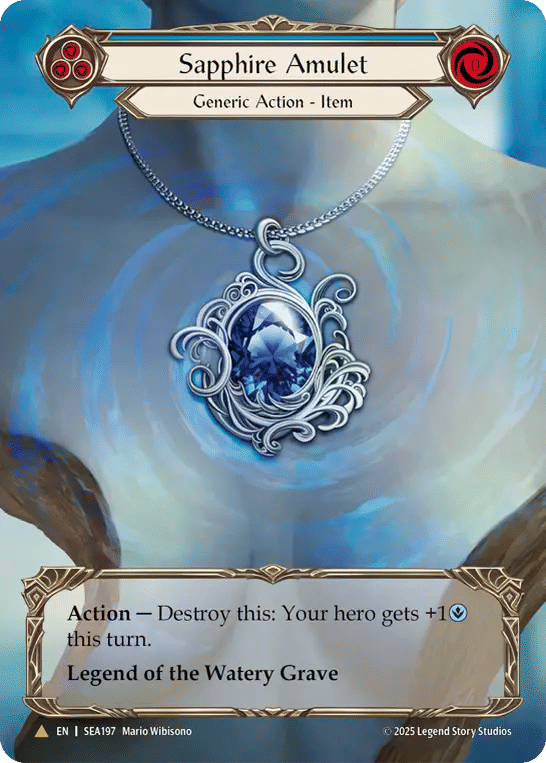 Sapphire Amulet — High Seas - Treasure Pack — Flesh and Blood