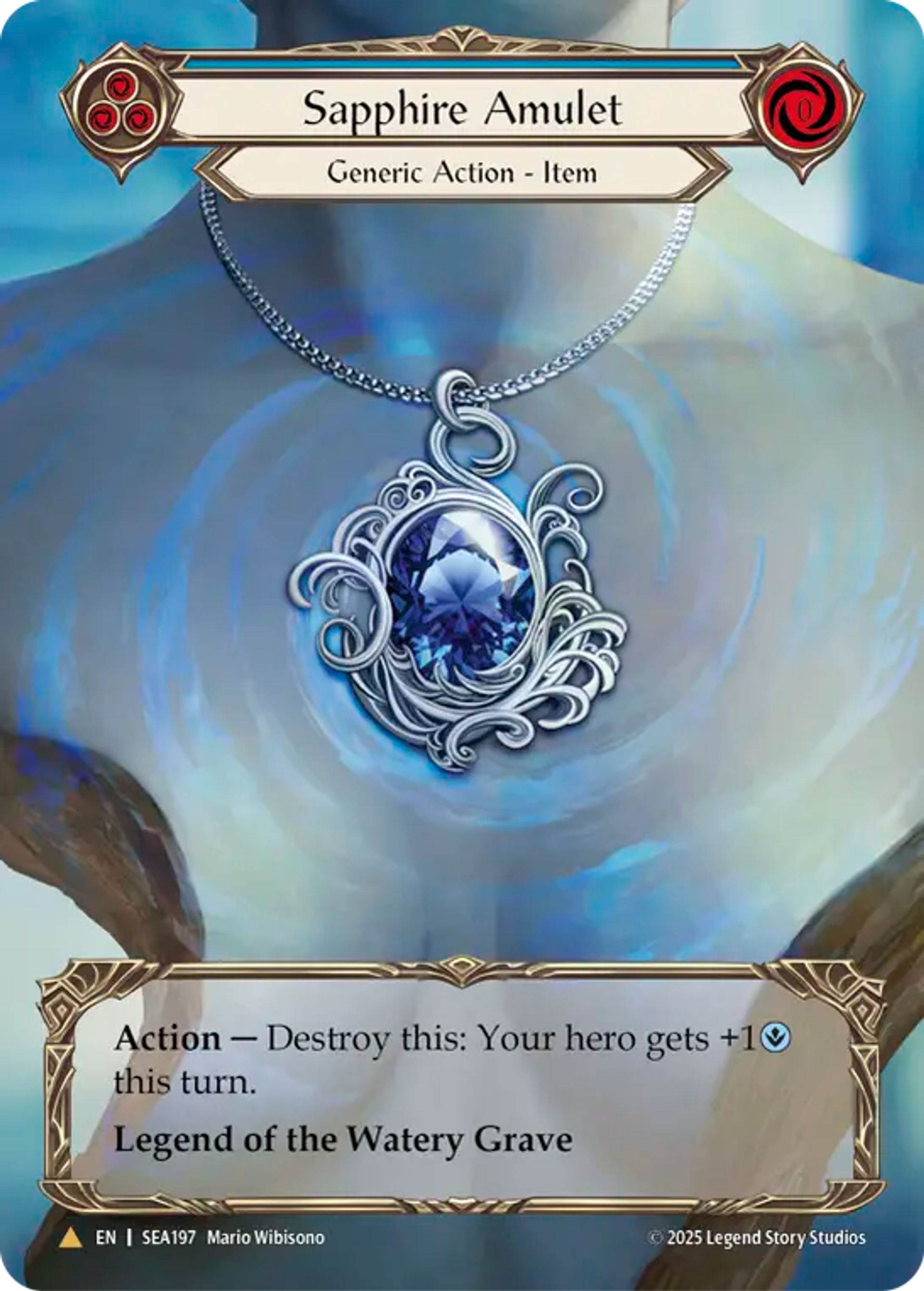 Sapphire Amulet — High Seas - Treasure Pack — Flesh and Blood
