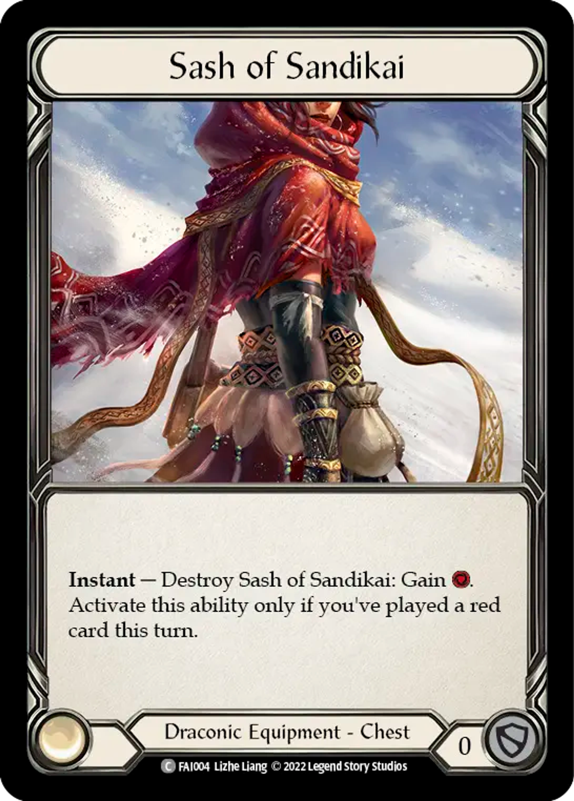 Sash of Sandikai — Fai - Blitz Deck — Flesh and Blood
