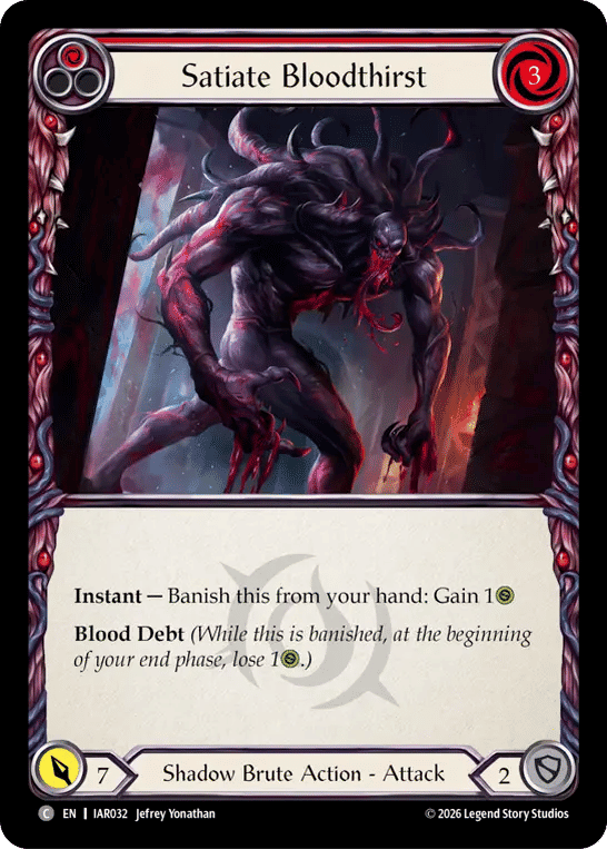Satiate Bloodthirst (Red) — Usurp the Shadow Throne — Flesh and Blood