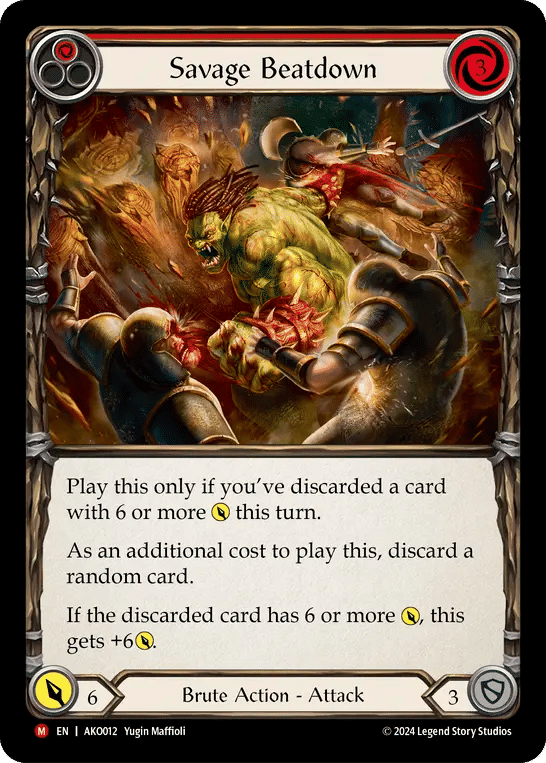 Savage Beatdown — Armory Deck - Kayo, Armed and Dangerous — Flesh and Blood