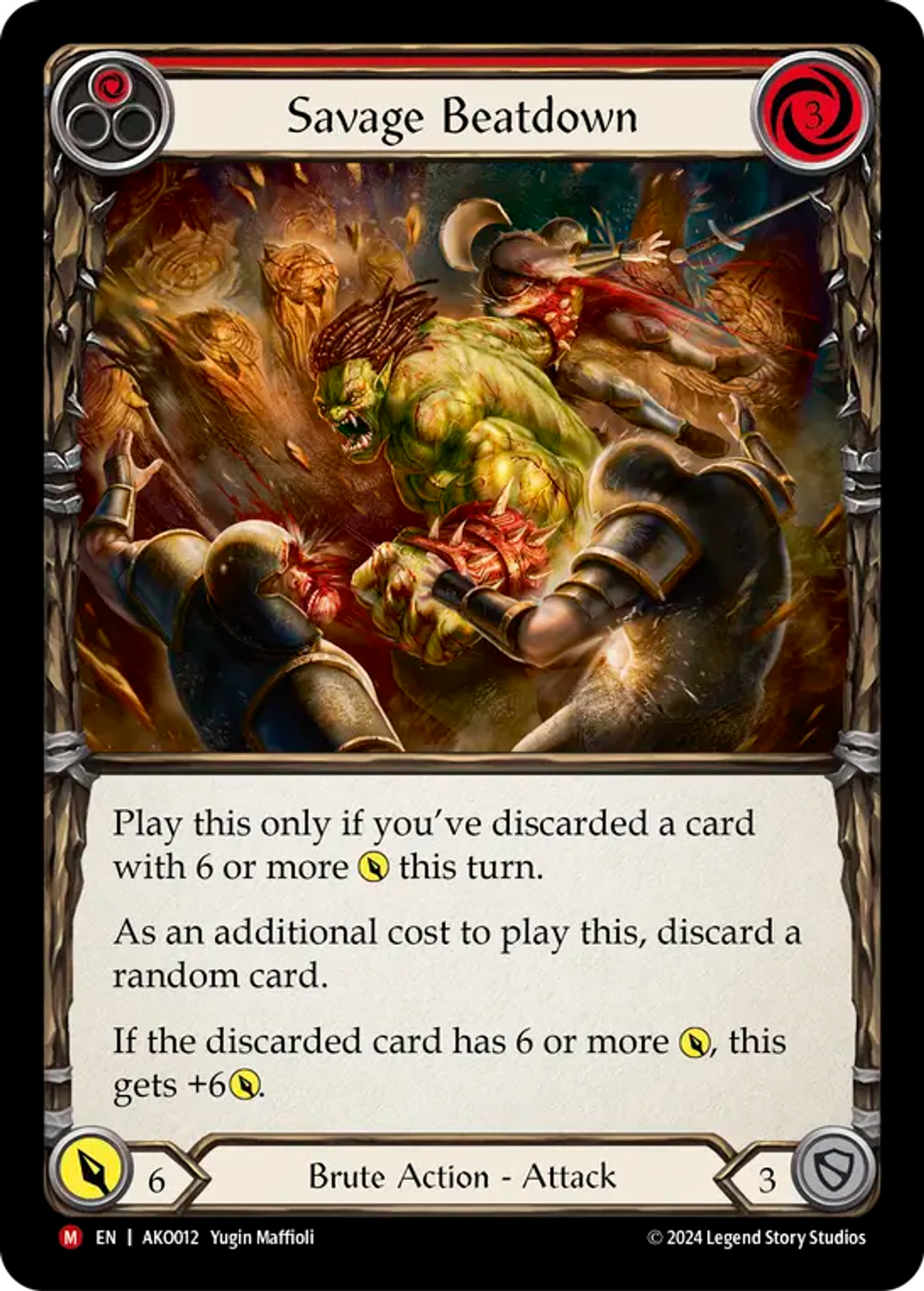 Savage Beatdown — Armory Deck - Kayo, Armed and Dangerous — Flesh and Blood