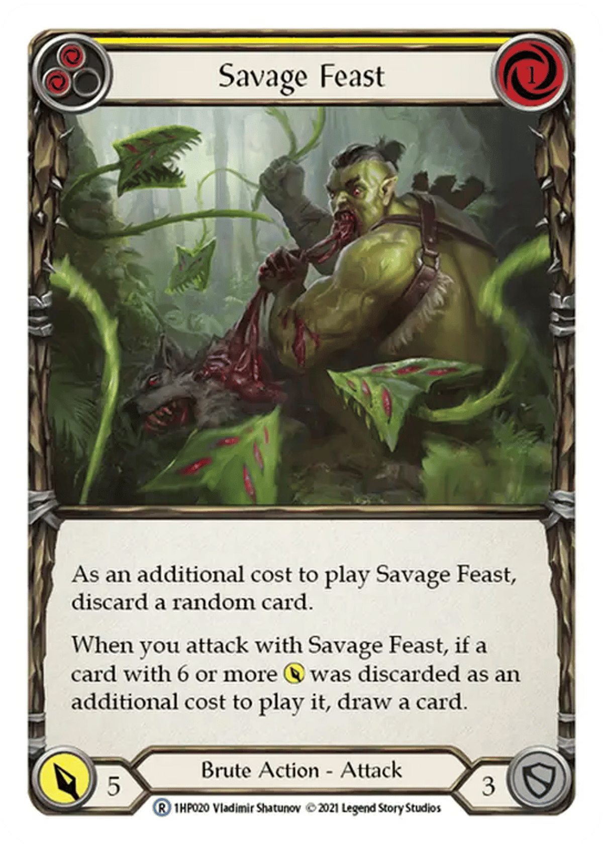 Savage Feast (Yellow) from History Pack 1 - Flesh and Blood