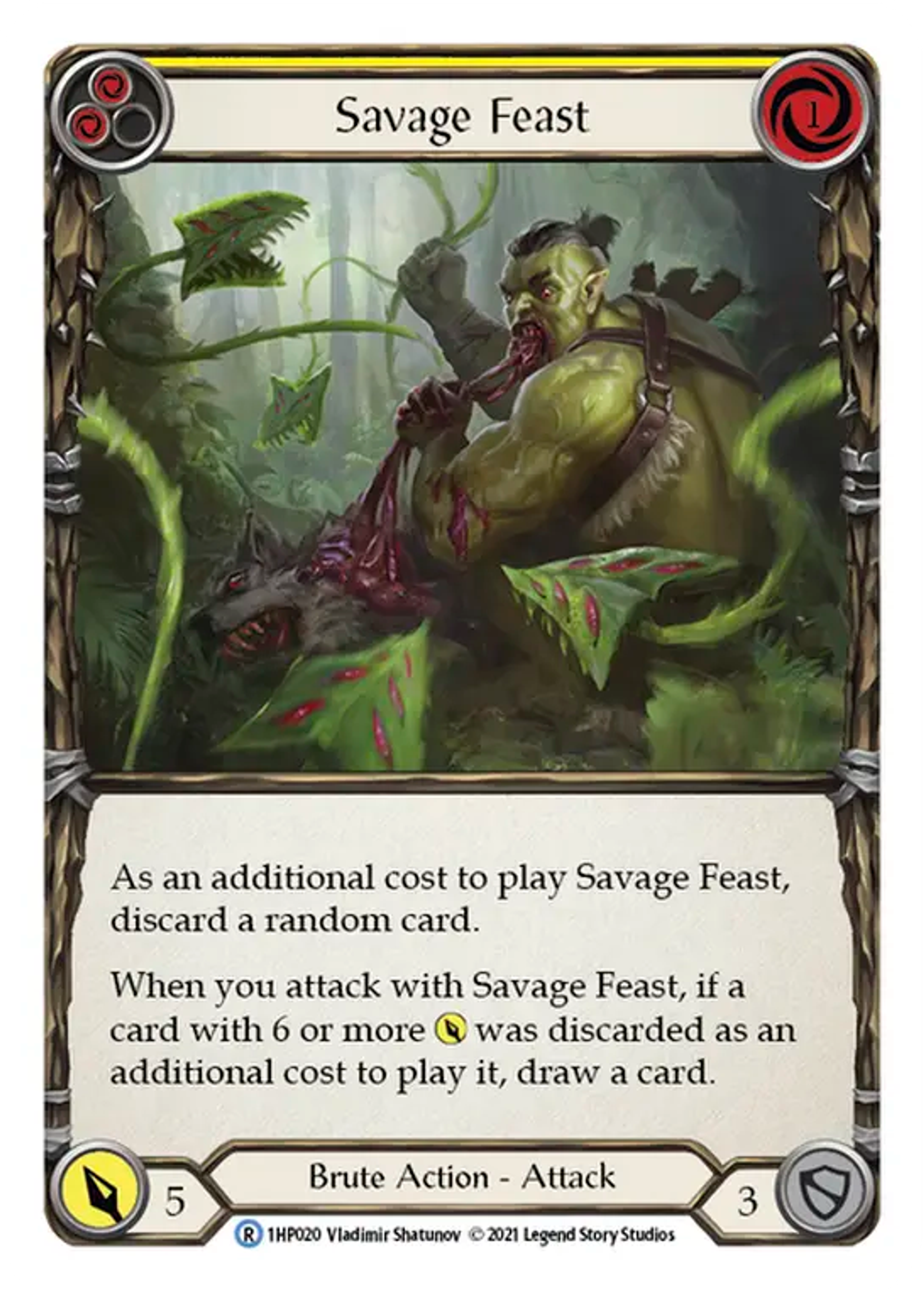 Savage Feast (Yellow) — History Pack 1 — Flesh and Blood