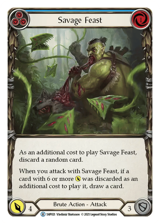 Savage Feast (Blue) — History Pack 1 — Flesh and Blood