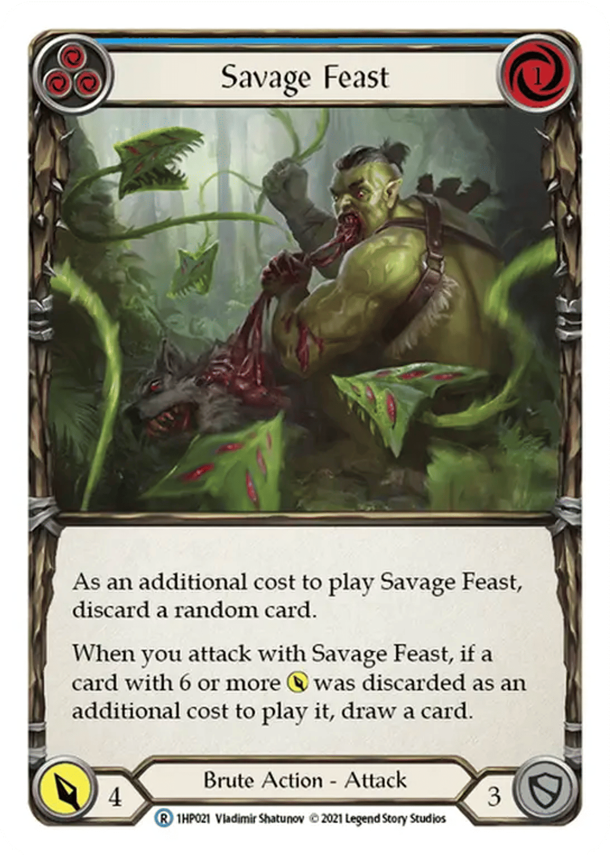 Savage Feast (Blue) from History Pack 1 - Flesh and Blood