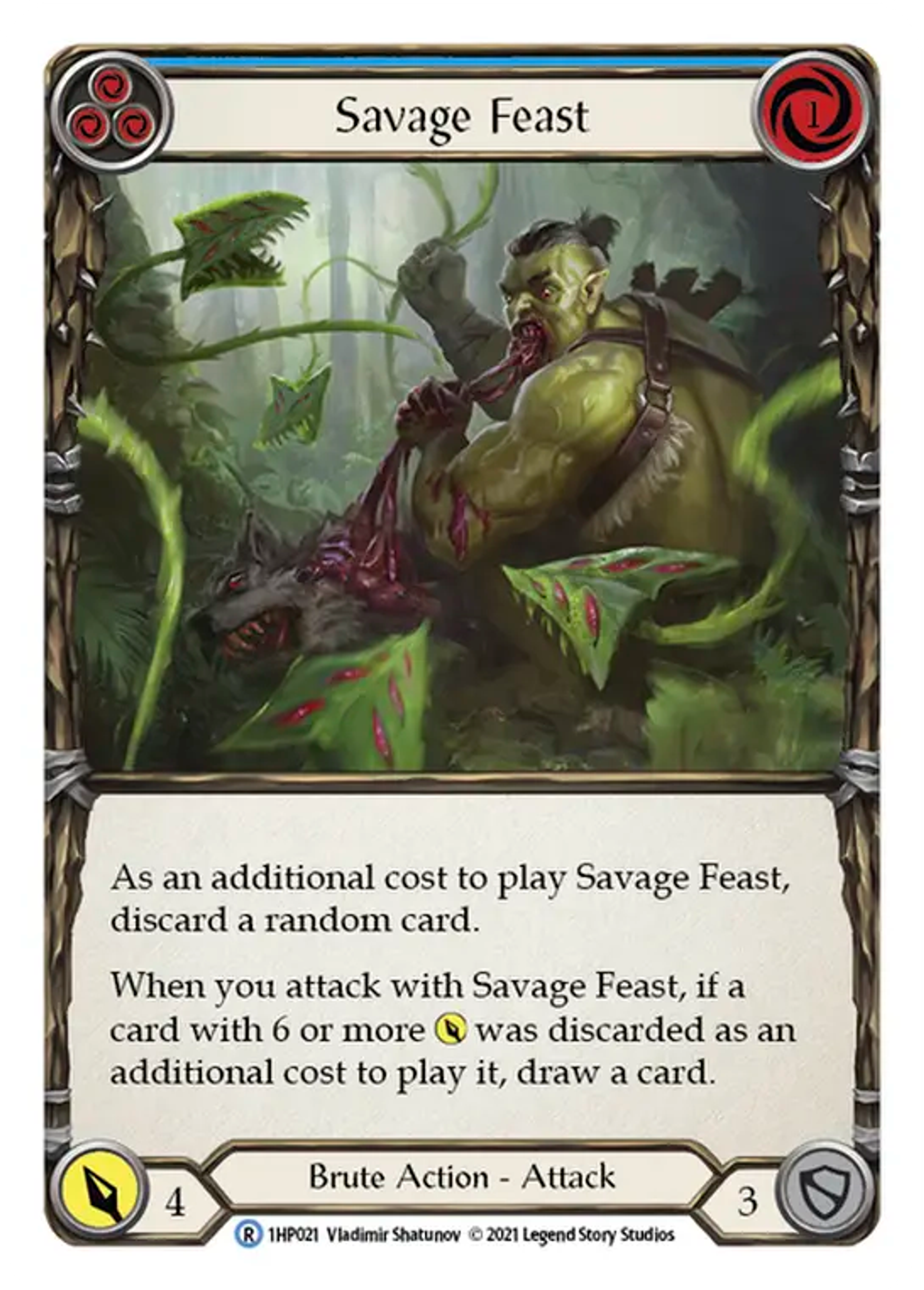 Savage Feast (Blue) — History Pack 1 — Flesh and Blood