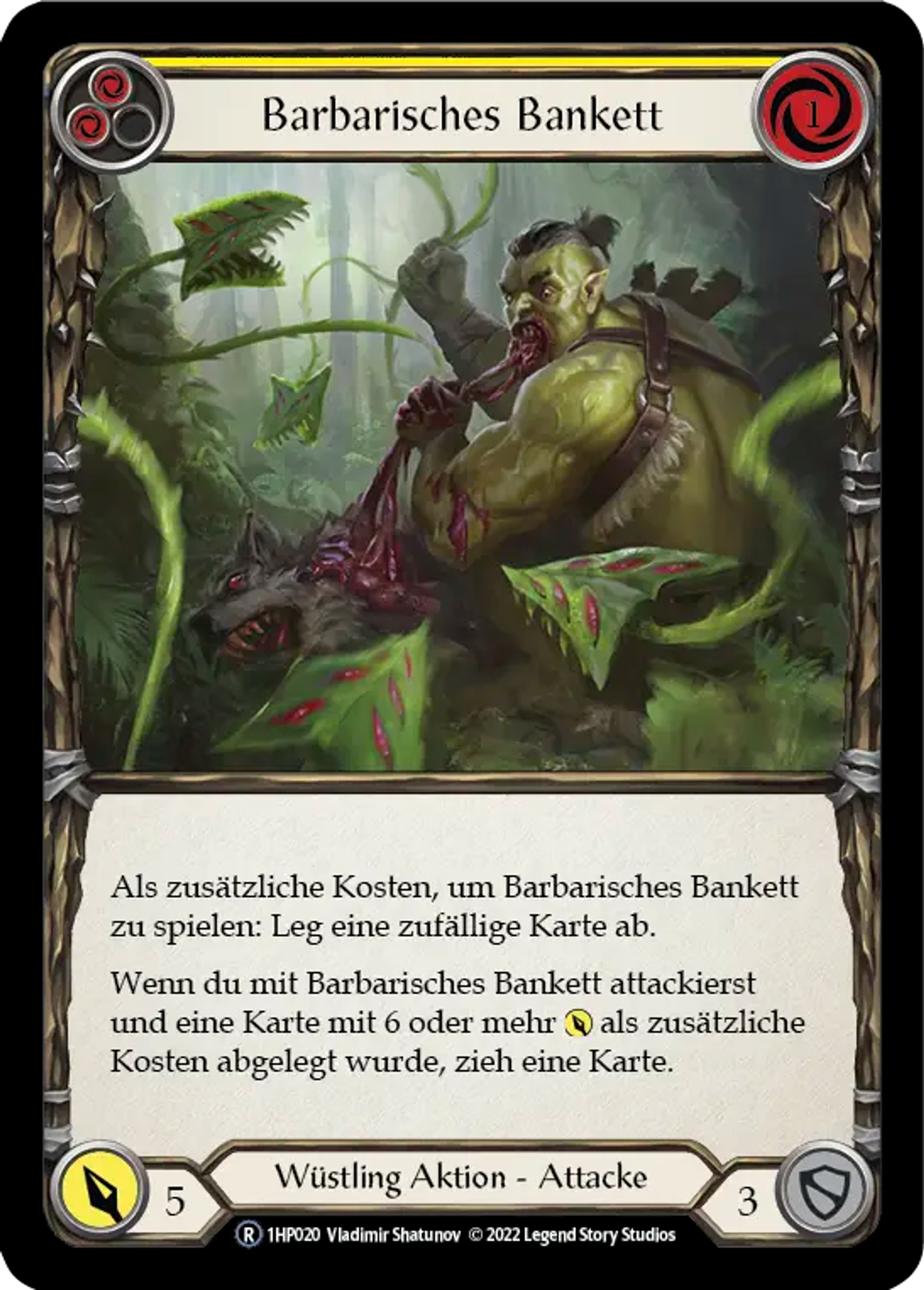 Savage Feast (Yellow) — History Pack 1 - Black Label — Flesh and Blood