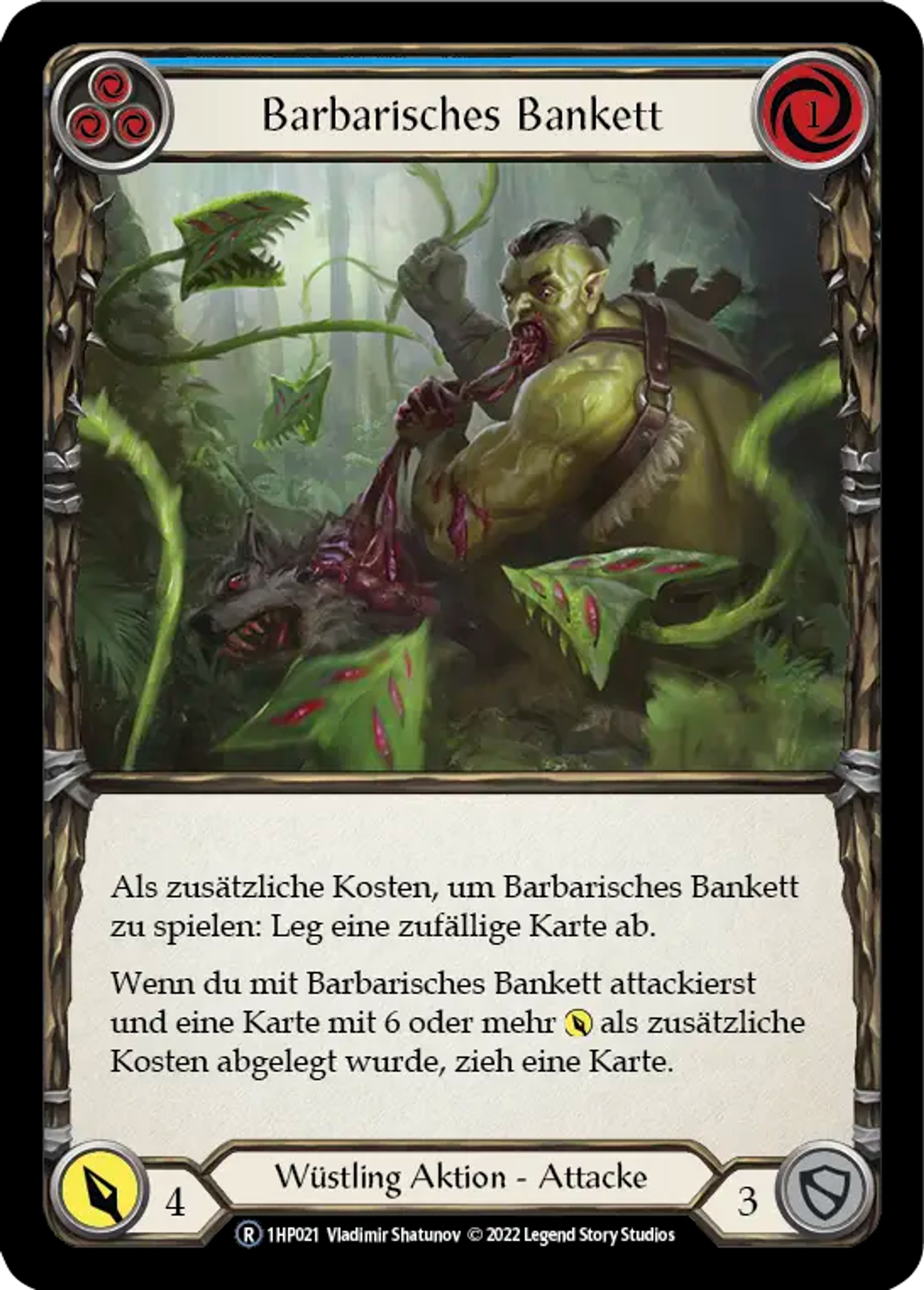 Savage Feast (Blue) — History Pack 1 - Black Label — Flesh and Blood