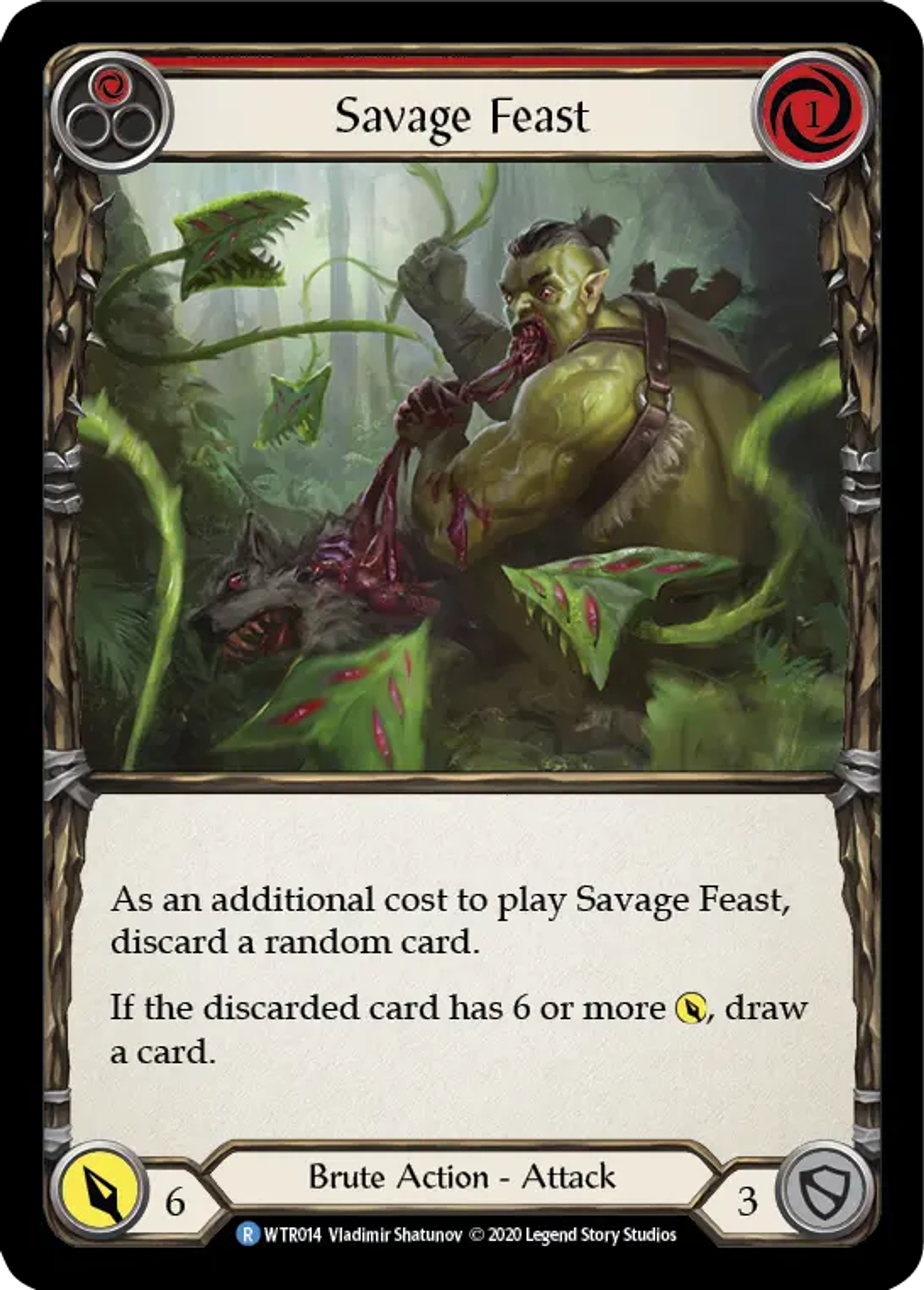 Savage Feast (Red) — Welcome to Rathe - Unlimited — Flesh and Blood