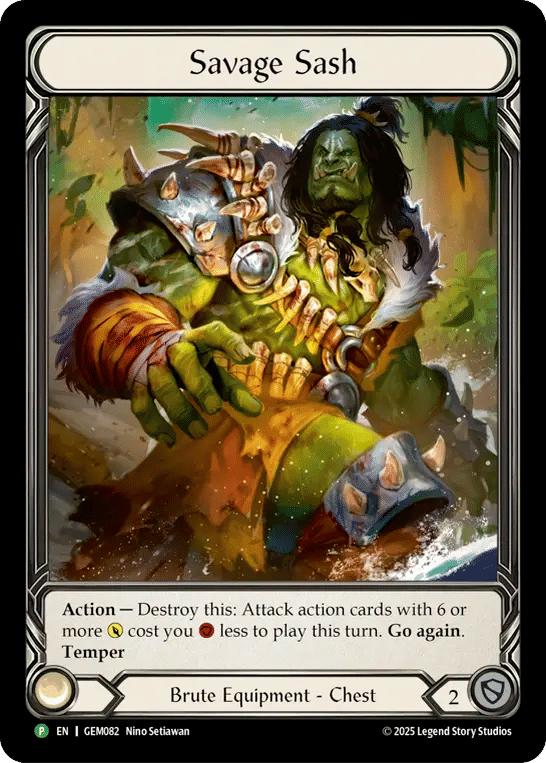 Savage Sash — GEM - Pack 3 — Flesh and Blood
