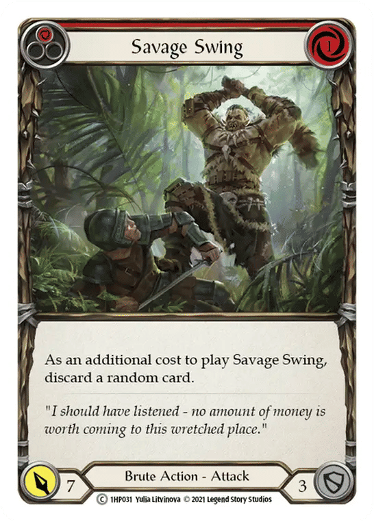 Savage Swing (Red) — History Pack 1 — Flesh and Blood