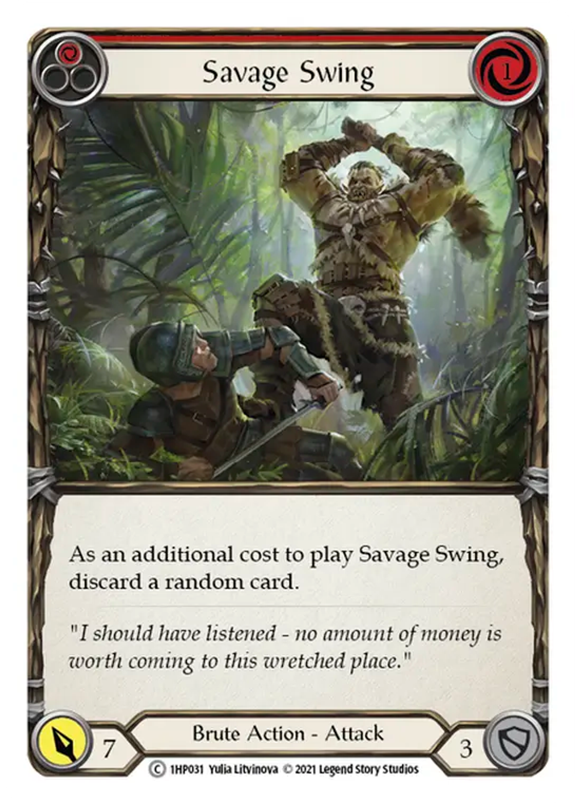 Savage Swing (Red) — History Pack 1 — Flesh and Blood