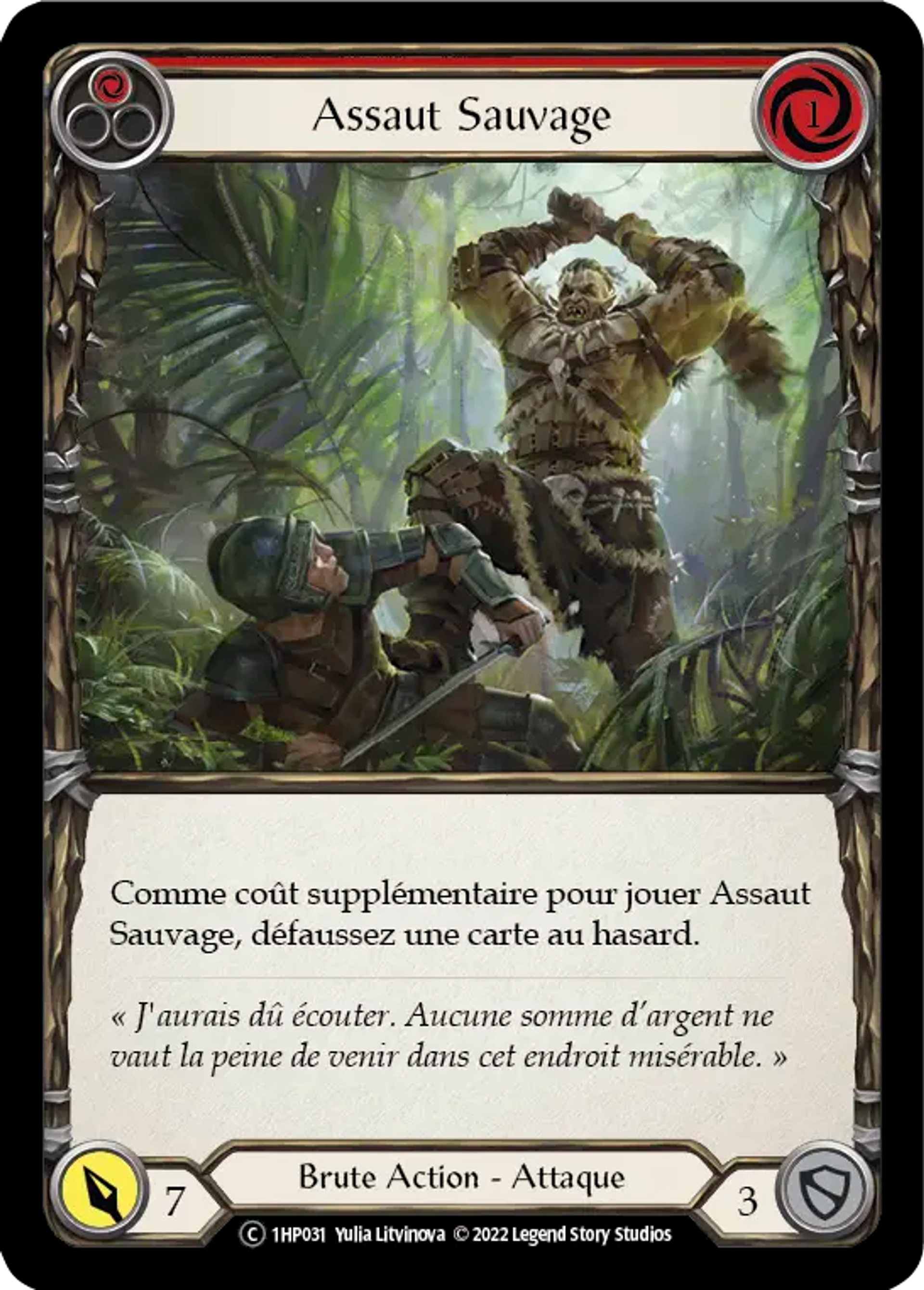 Assaut Sauvage — History Pack 1 - Black Label — Flesh and Blood