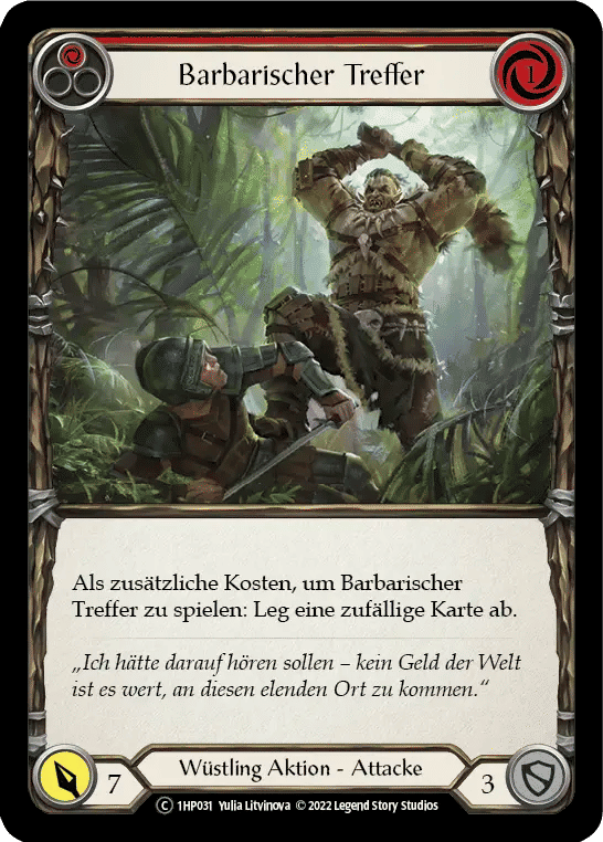Savage Swing (Red) — History Pack 1 - Black Label — Flesh and Blood