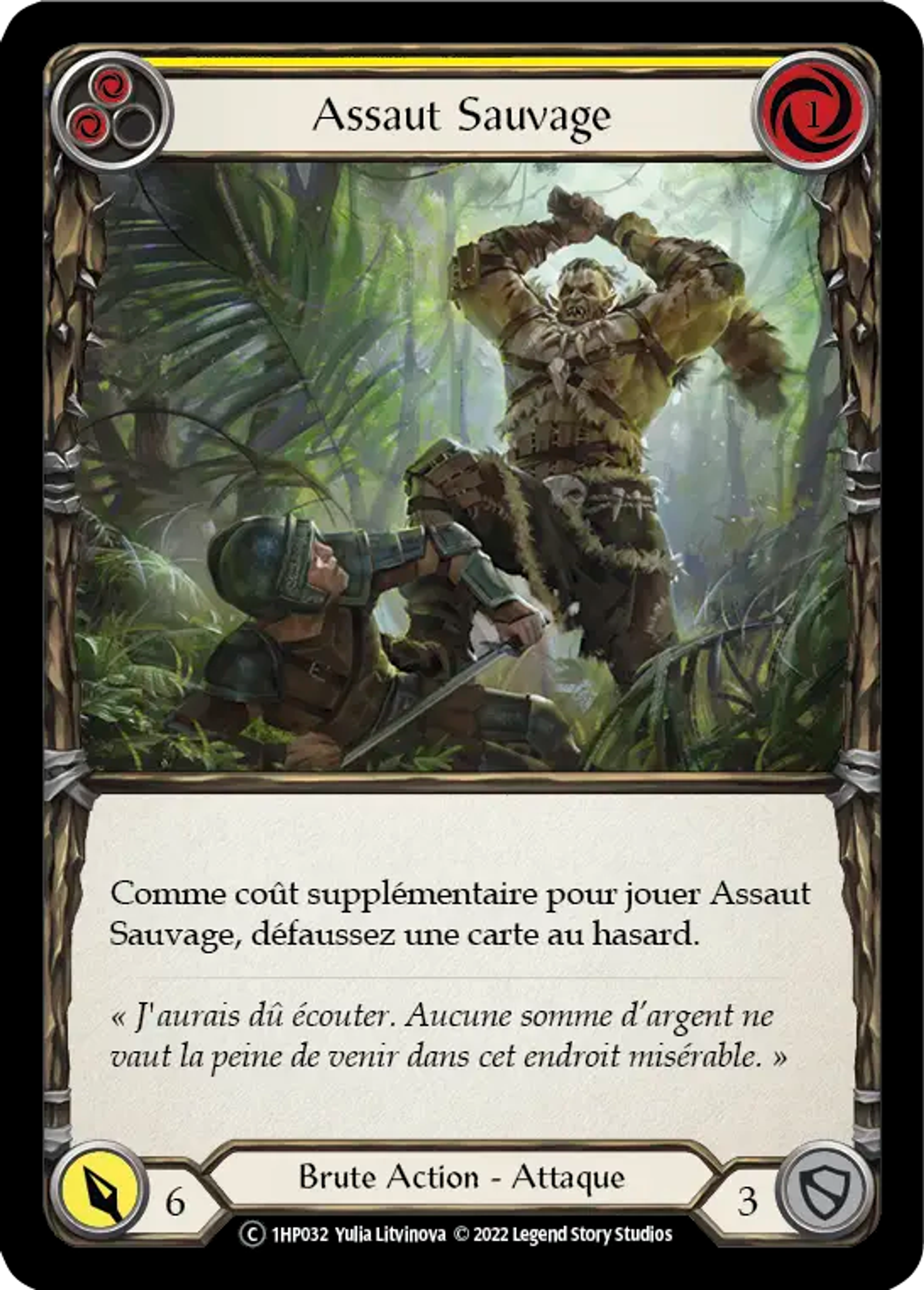 Assaut Sauvage — History Pack 1 - Black Label — Flesh and Blood