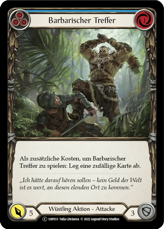 Savage Swing (Blue) — History Pack 1 - Black Label — Flesh and Blood