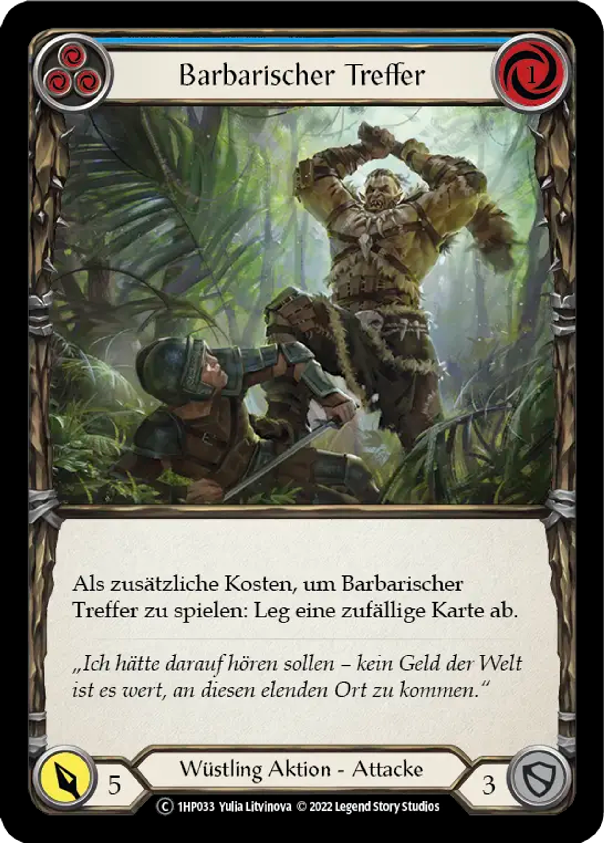 Savage Swing (Blue) — History Pack 1 - Black Label — Flesh and Blood