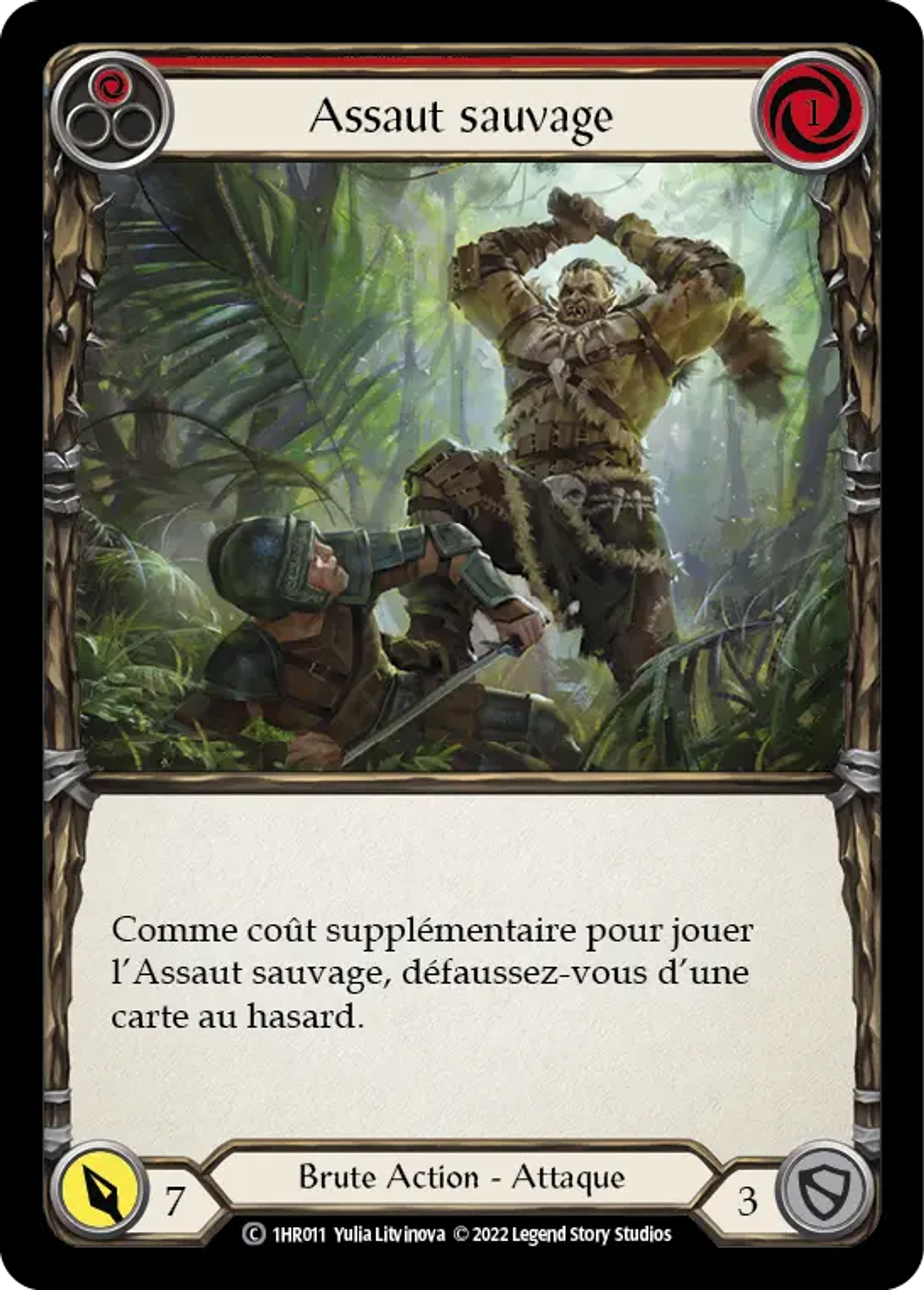 Assaut sauvage — Rhinar - Blitz Deck — Flesh and Blood