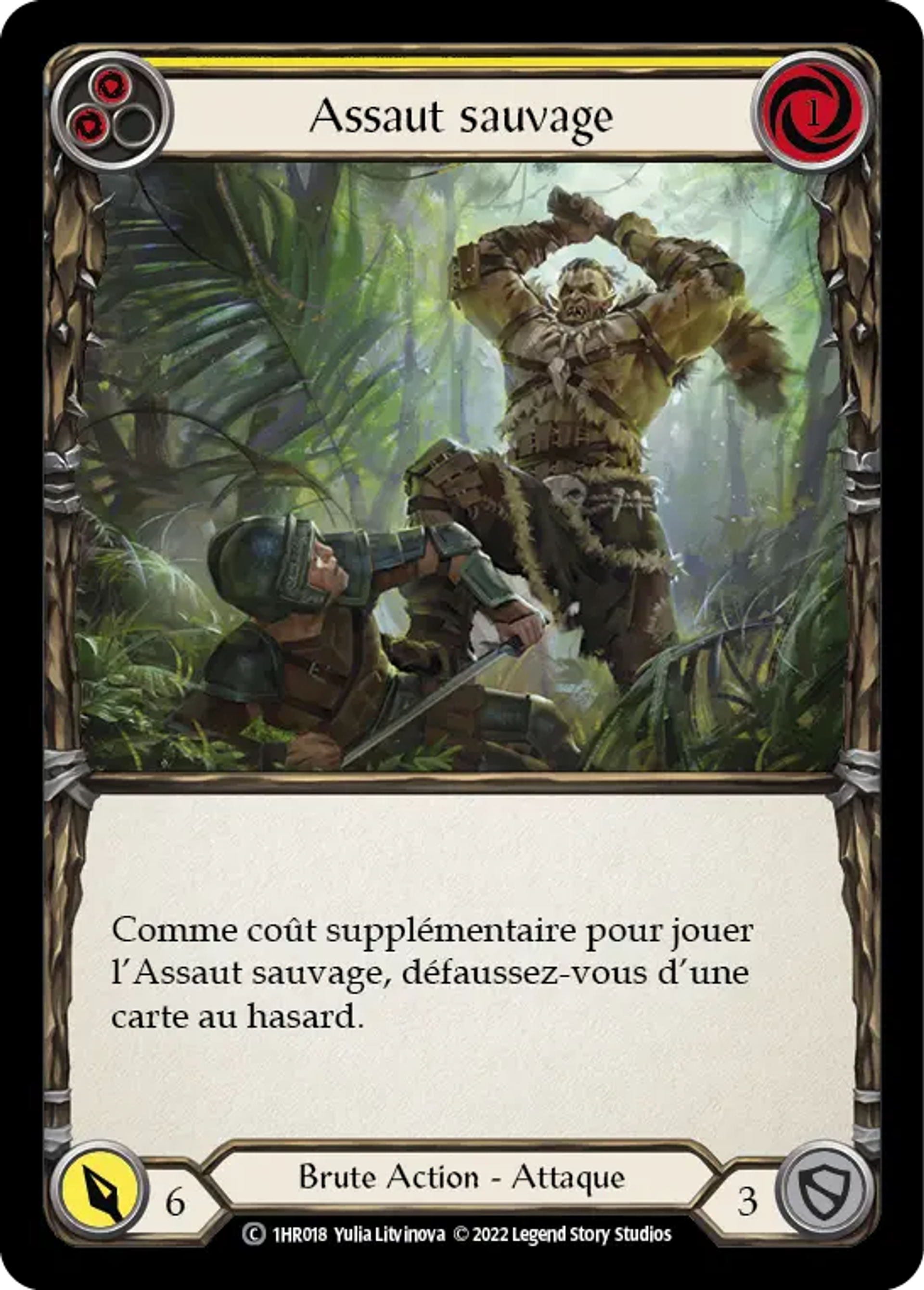 Assaut sauvage — Rhinar - Blitz Deck — Flesh and Blood